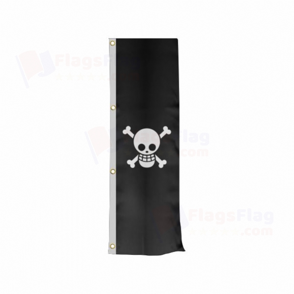One Piece Jolly Roger Vertically Raised Flags