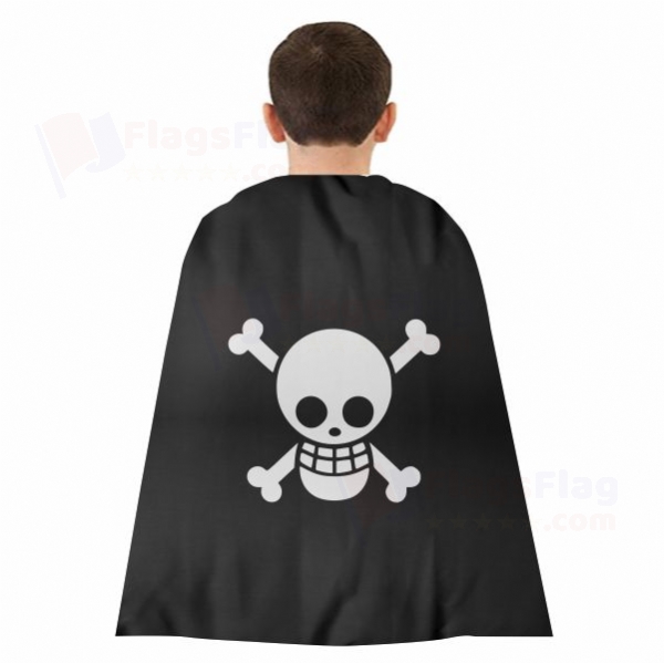 One Piece Jolly Roger Woven Fabric Cloak Digital Printing