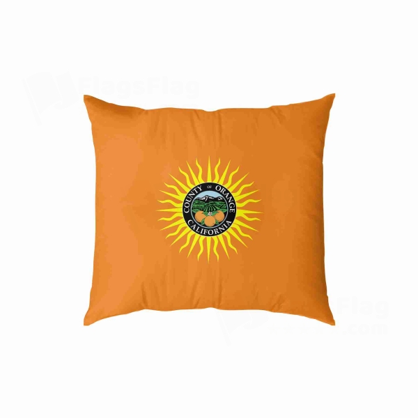 Orange County California Digital Printed Pillow Cover