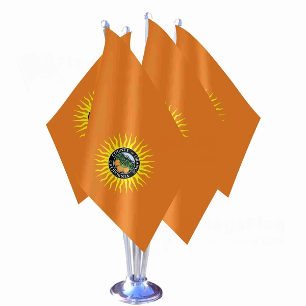 Orange County California Quadruple Table Flag