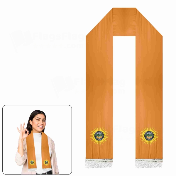 Orange County California Scarf Digital Printing