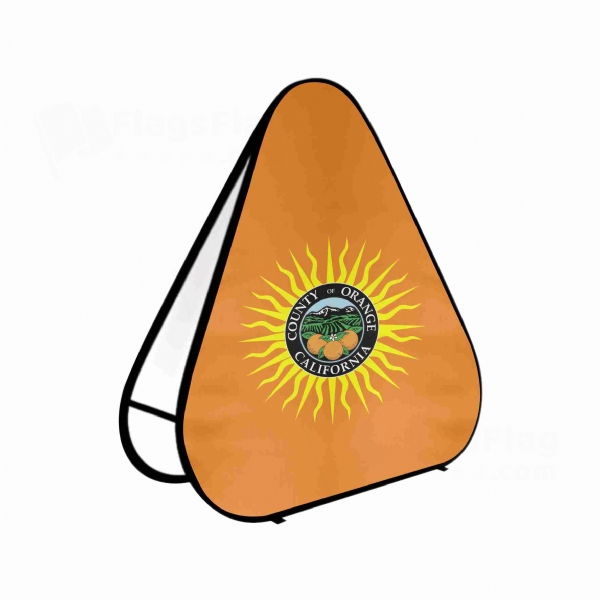 Orange County California Triangle Fabric Banner Display Stands
