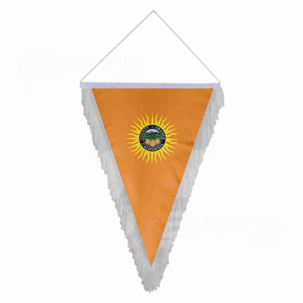 Orange County California Triangle Fringed Streamers