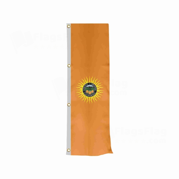Orange County California Vertically Raised Flags