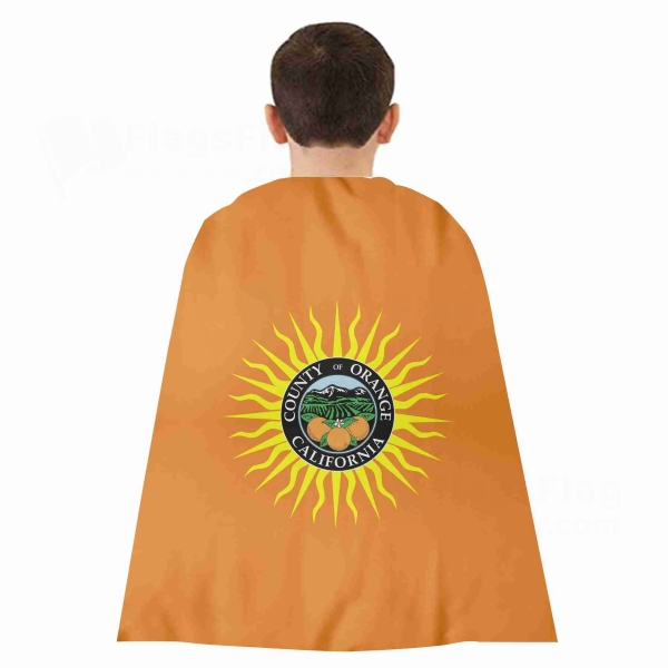 Orange County California Woven Fabric Cloak Digital Printing