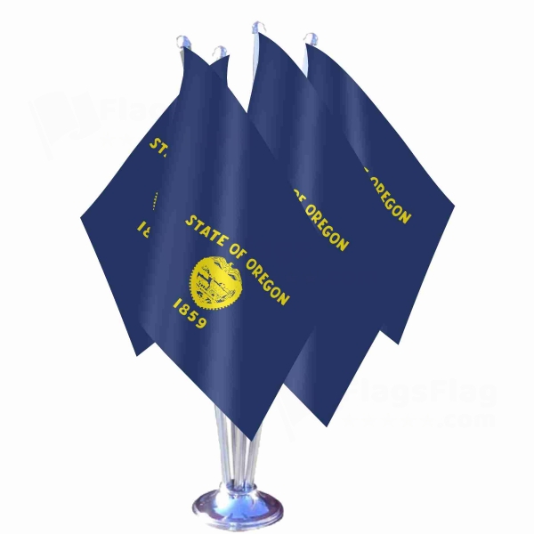 Oregon Quadruple Table Flag