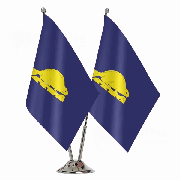 Oregon Reverse Binary Table Flag