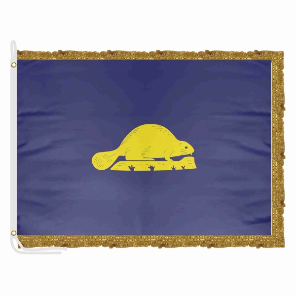 Oregon Reverse Satin Office Flag