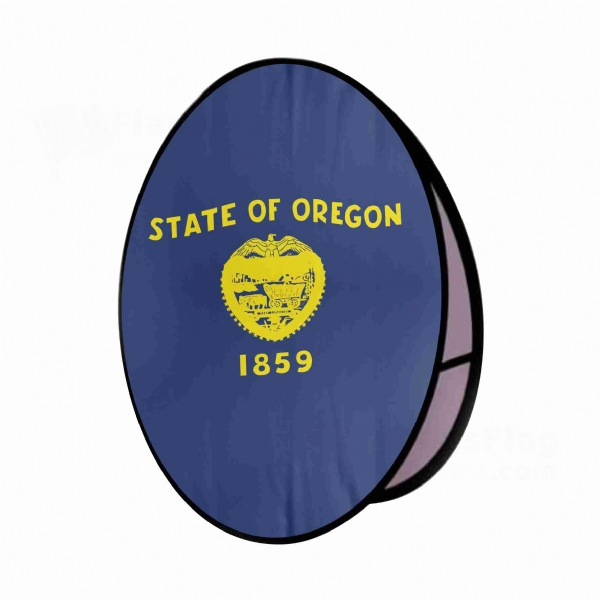 Oregon Round Cloth Banner Display Stands