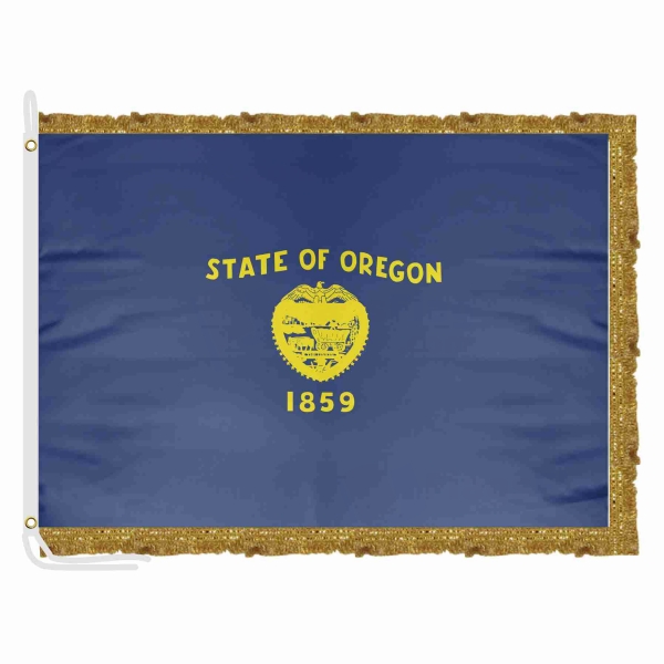 Oregon Satin Office Flag