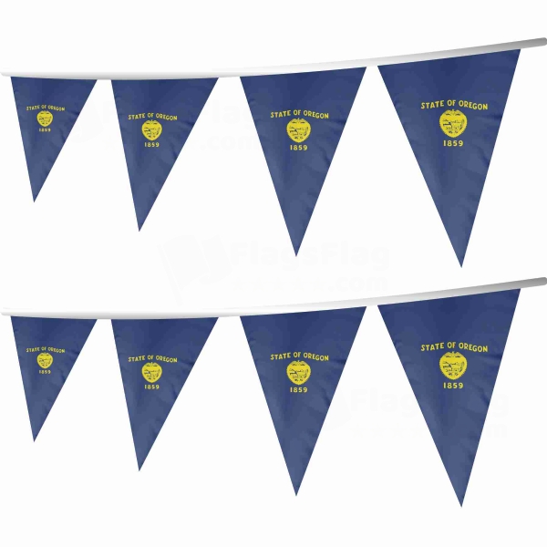 Oregon Stringed Triangle Flag