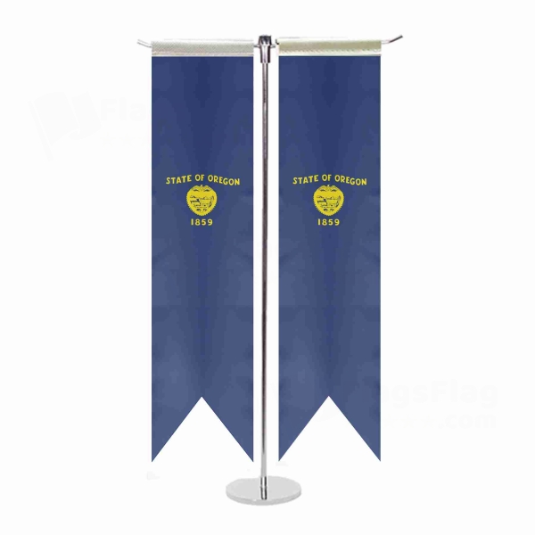 Oregon T Table Flags