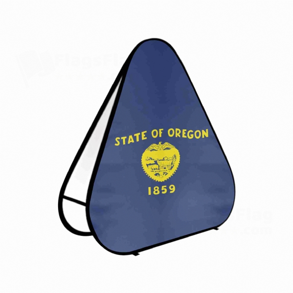 Oregon Triangle Fabric Banner Display Stands