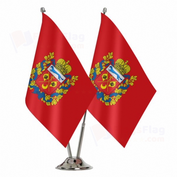 Orenburg Oblast 2 Table Flags