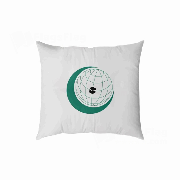 Organisation Of Islamic Cooperation Digital Printed Pillow Cover