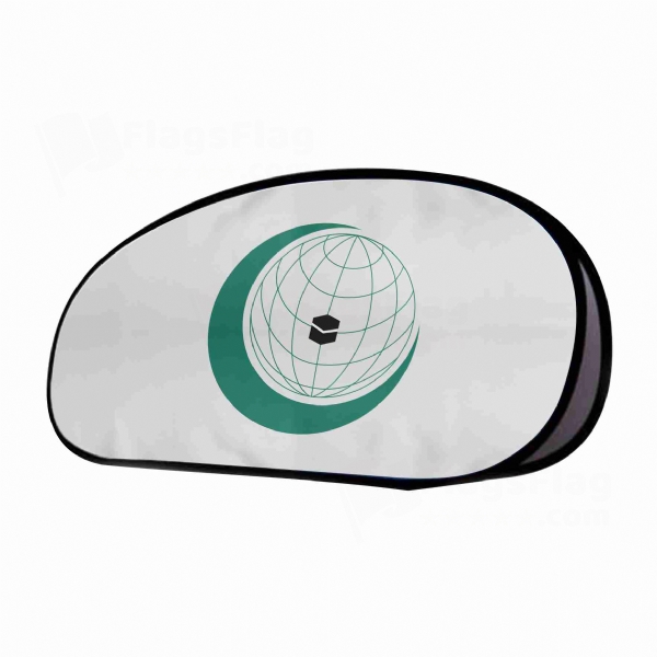 Organisation Of Islamic Cooperation Horizontal Fabric Banner Display Stands