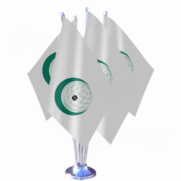 Organisation Of Islamic Cooperation Quadruple Table Flag