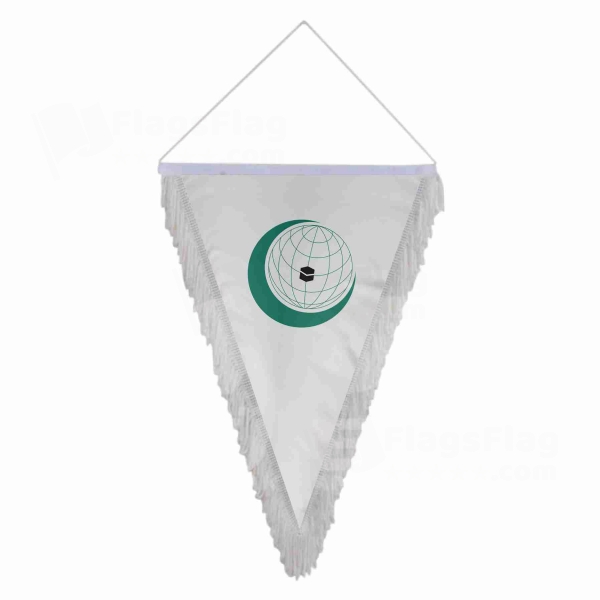 Organisation Of Islamic Cooperation Triangle Fringed Streamers
