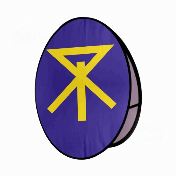 Osaka Round Cloth Banner Display Stands