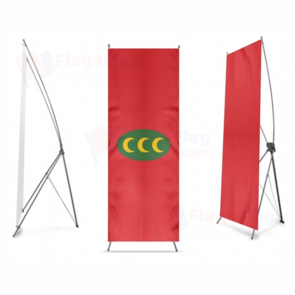 Ottoman Empire Horizontal 3 Crescent Version Digital Print X Banner
