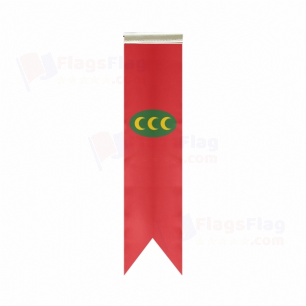 Ottoman Empire Horizontal 3 Crescent Version L Table Flags Flag Only