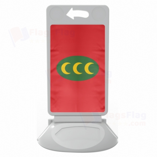 Ottoman Empire Horizontal 3 Crescent Version Plastic Pontoon