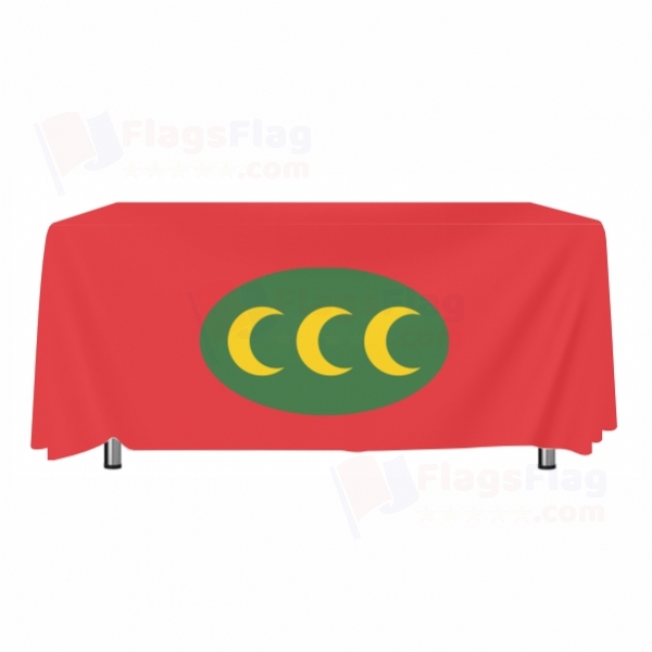 Ottoman Empire Horizontal 3 Crescent Version Tablecloth Models