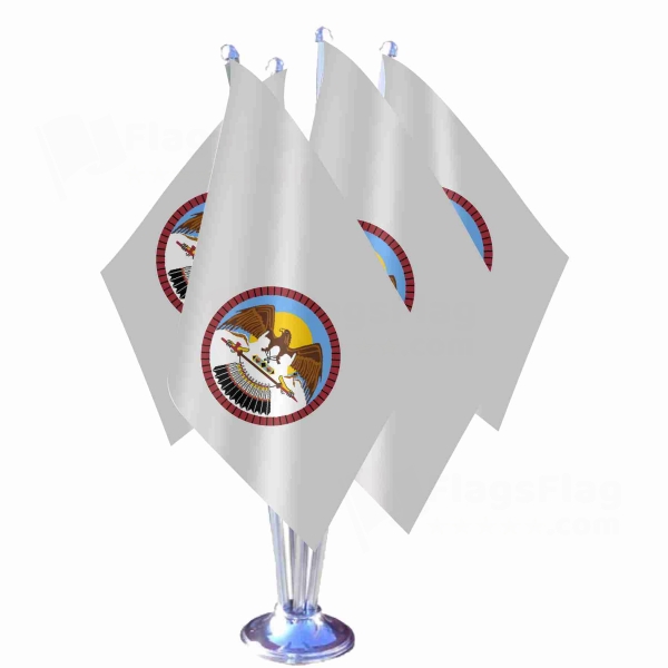 Ouray Reservation Quadruple Table Flag