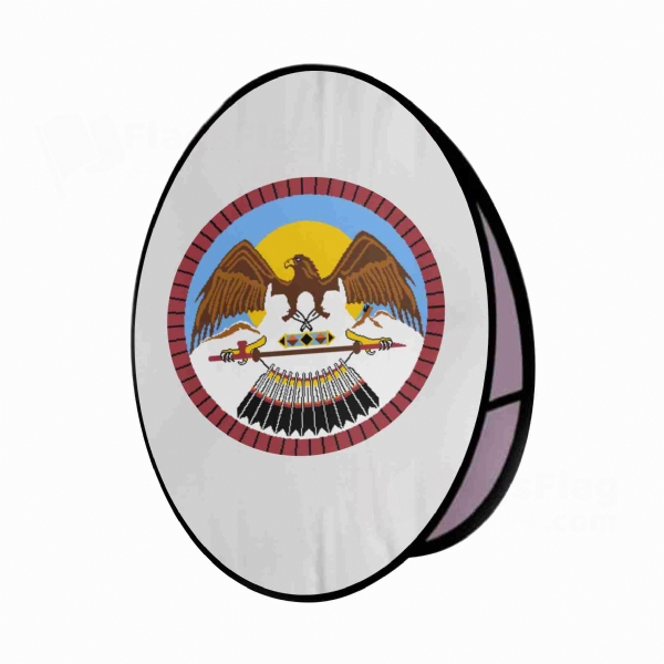 Ouray Reservation Round Cloth Banner Display Stands