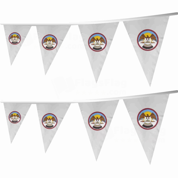 Ouray Reservation Stringed Triangle Flag