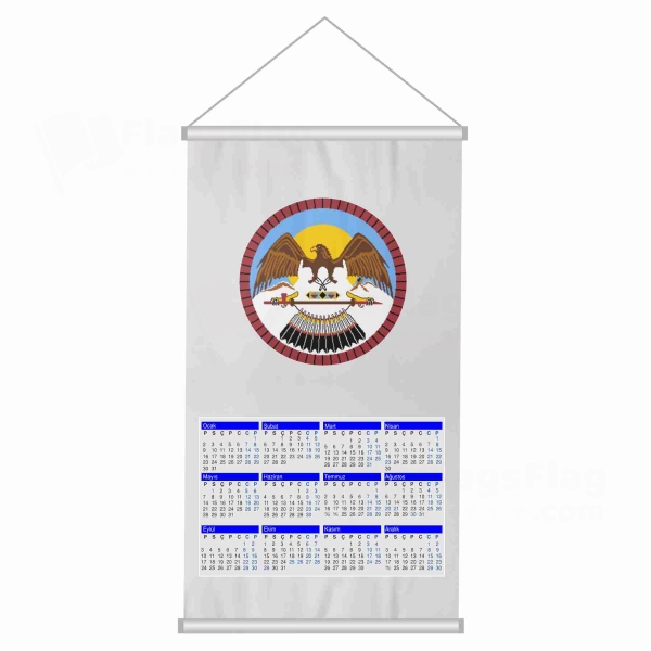 Ouray Reservation Woven Fabric Digital Printing Calendar