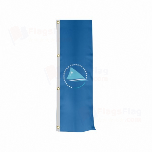 Pacific Community Vertically Raised Flags