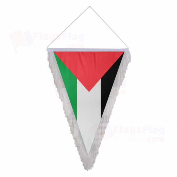 Palestine Triangle Fringed Streamers