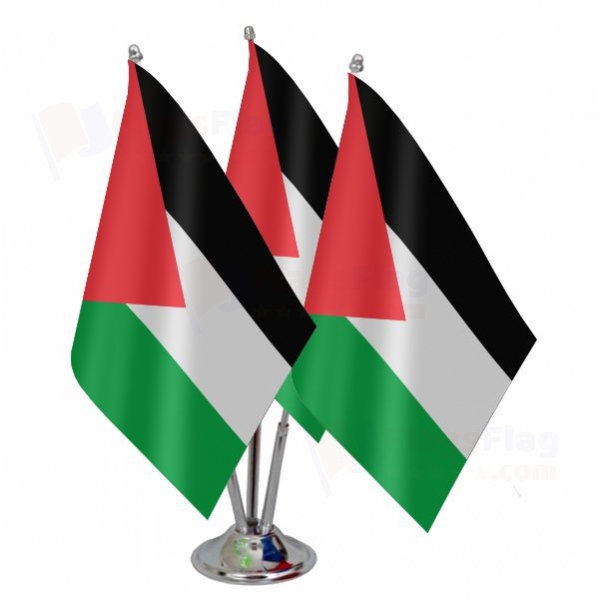 Palestine Triple Table Flag