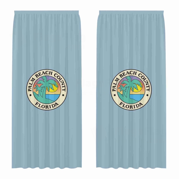 Palm Beach Count Florida Digital Printed Curtains