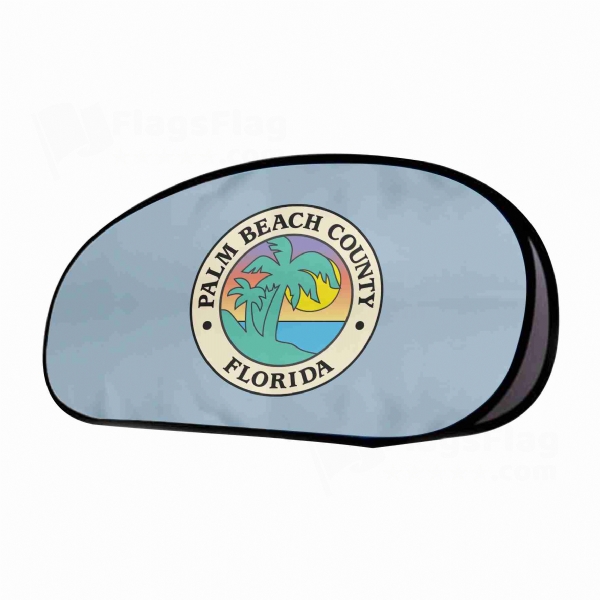 Palm Beach Count Florida Horizontal Fabric Banner Display Stands