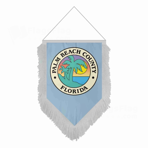 Palm Beach Count Florida Pentagonal Flags