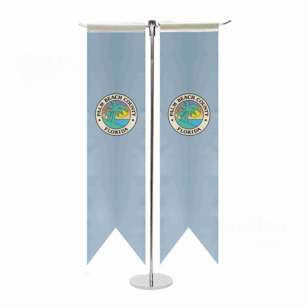 Palm Beach Count Florida T Table Flags
