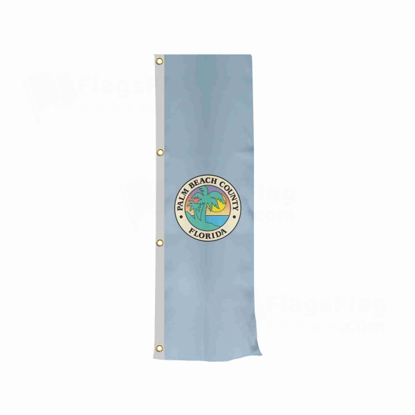 Palm Beach Count Florida Vertically Raised Flags
