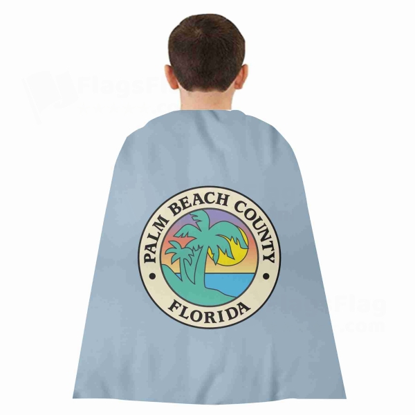 Palm Beach Count Florida Woven Fabric Cloak Digital Printing