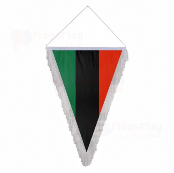 Pan Africa Triangle Fringed Streamers