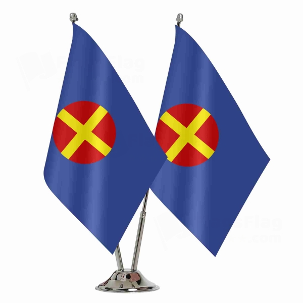 Pan European Union Of The Kalergi Binary Table Flag