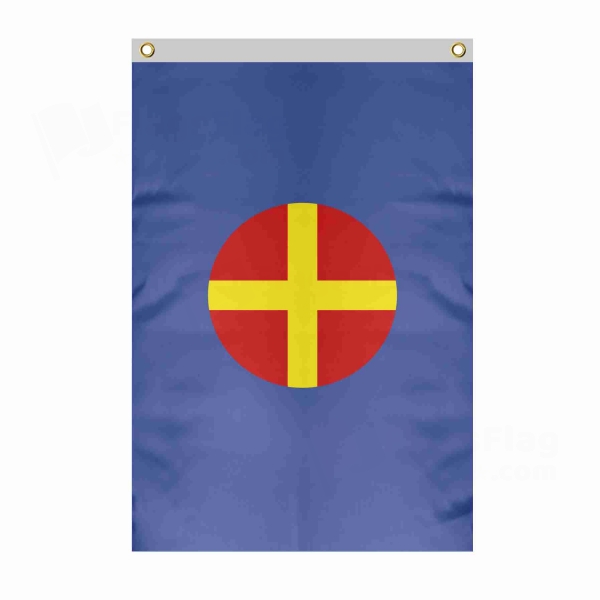 Pan European Union Of The Kalergi Large Size Flag Hanging on Building