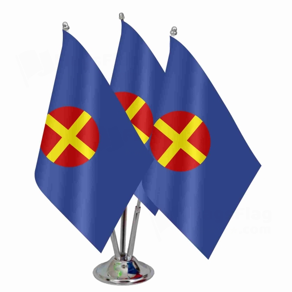 Pan European Union Of The Kalergi Triple Table Flag
