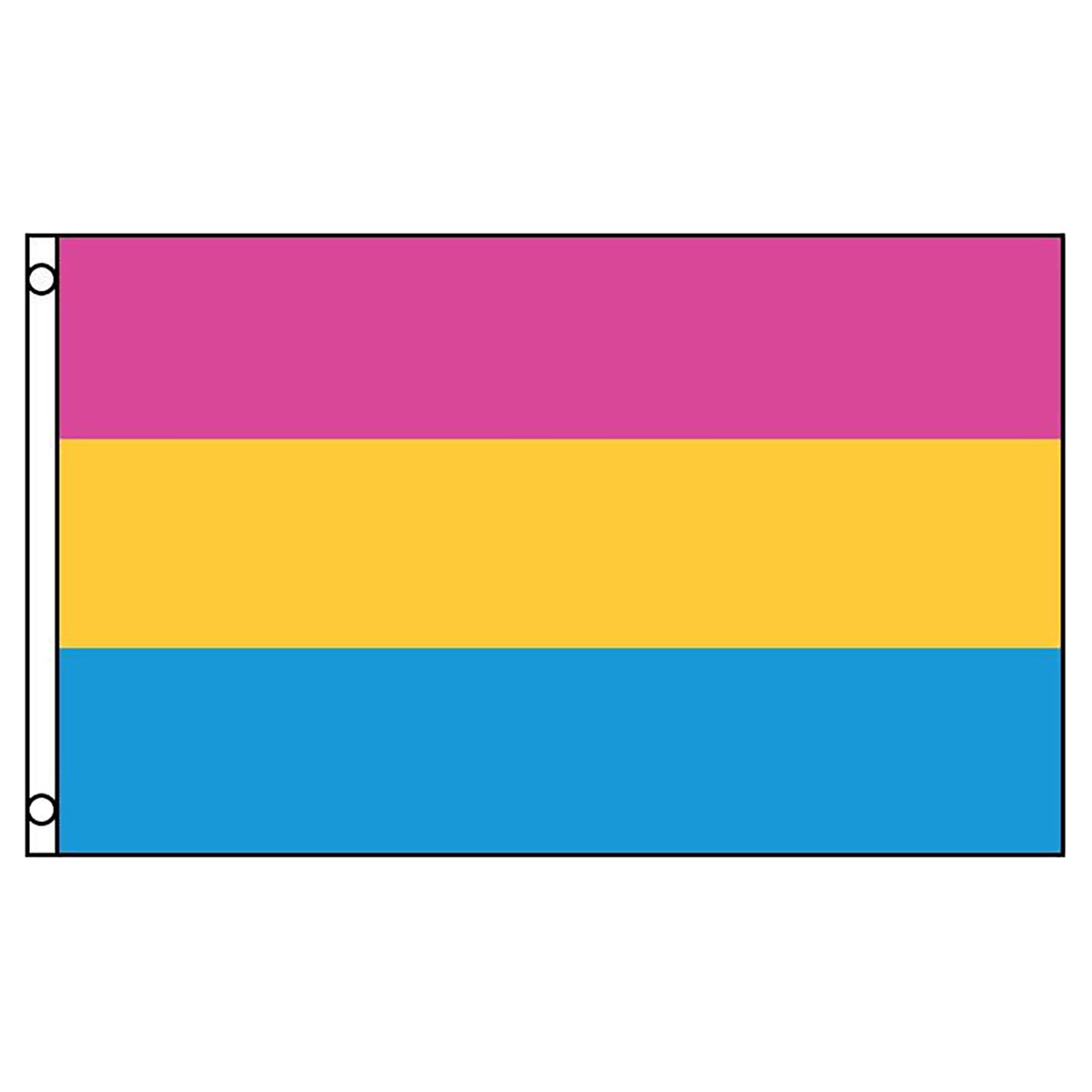 Pansexual Flag 3ft x 5ft Printed Polyester