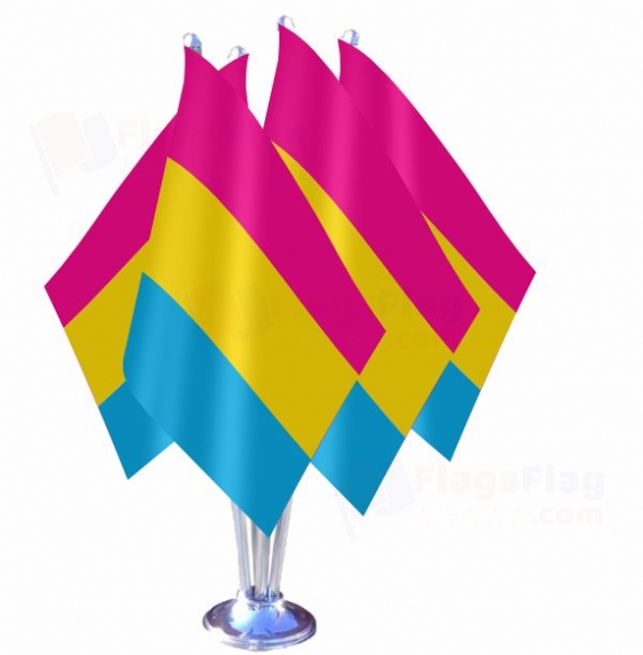 Pansexual Quadruple Table Flag