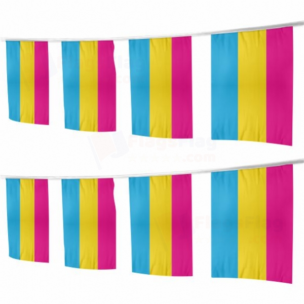 Pansexual Square String Flags