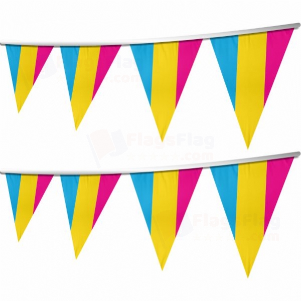 Pansexual Stringed Triangle Flag