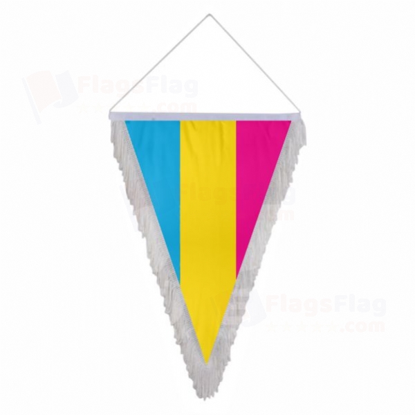 Pansexual Triangle Fringed Streamers