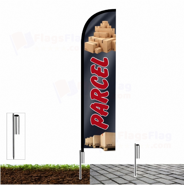 Parcel Shop Front Flags